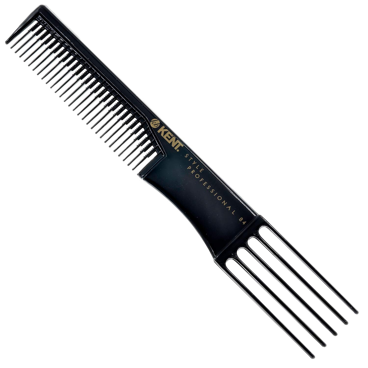 Kent Professional Styling Fork & Texture Hair Comb SPC84-5-Prong Volumising Comb for Lifting, Backcombing & Styling Thick Hair – Anti-Static, Heat-Resistant & Durable