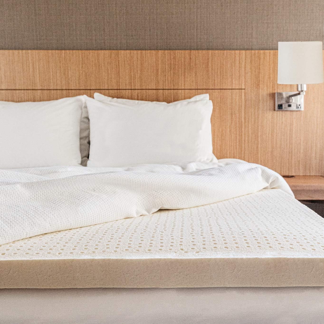 PureTree Organic Latex Mattress Topper USDA GOLS Certified Organic Latex with 100