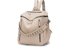 Roulens Women Backpack Purse Fashion Leather Large Ladies Shoulder Bags Travel Backpack Purse for Women