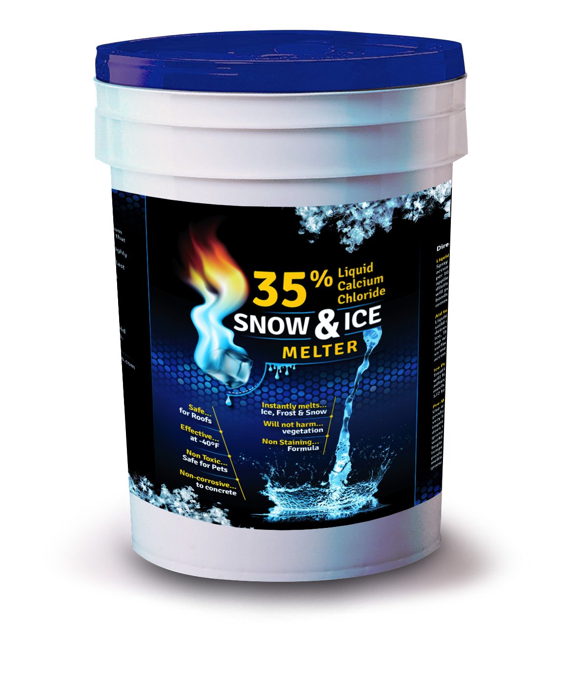 35 Liquid Calcium Chloride Snow & Ice Melter / Preventer / Dust