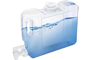 Fridge Water Dispenser 3L PETG Water Container with Spigot & Handle Portable Clear Drink Dispenser for Fridge, Camping, Party