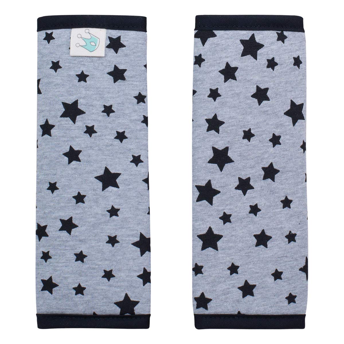 JYOKO Kids Padded Harness Protector for Stroller Carseat (Black Star, 17 x 18)