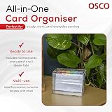 Osco Small Clear Acrylic Index Box with A to Z Tabs and 100 Cards view 4