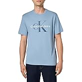 Calvin Klein Mens Monogram Logo Crewneck T-Shirt