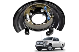 926-273 Rear Driver Side Parking Brake Back Plate Assembly Compatible with Ford F-250 F-350 Super Duty 2005-2012, F-450 F-550