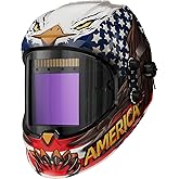 ANDELI Welding Helmet,Panoramic 180° 3.94"X3.74"Large Viewing True Color Solar Powered Auto Darkening Welding Helmet with Side View 4 Arc Sensor 4/5-8/9-13 Welder Mask MONERAE