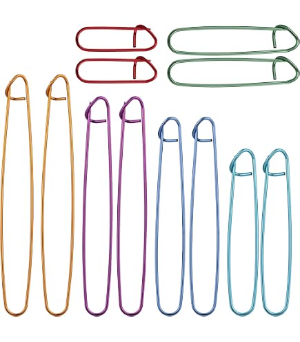16 Bouchons Aiguilles à Tricoter En Silicone - Forme Feuilles, 8 Couleurs, Protection Pointes, Taille 1.5 à US13