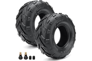 WNOOENG 145/70-6 Mini Bike Tires, 145 70-6 Tubeless ATV Go Kart Street Tires Replacement for Coleman CC100X B100 CT100U KT196 Baja Doodle Bug DB30 2 Pack