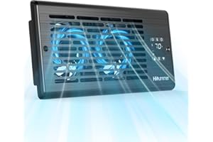 Hisummer Register Booster Fan, Quiet Vent Fan for 4" x 10" Duct Openings, 10-Speed Air Boosting Register, Remote Control AC Booster Vent for Home Heating & Cooling Solutions