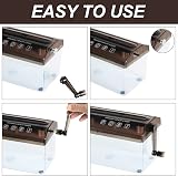 Uncle Paul Manual Shredder A4 Paper 3L Transparent Black OF02BK view 3