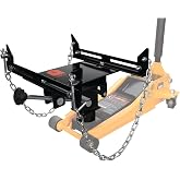 Performance Tool W41044 300 lbs. Floor Jack Transmission Jack Adapter | Converts floor jacks. Fits 1-5/32 and 15/16 inch saddle shafts. Tilts forward and back. Includes safety chain