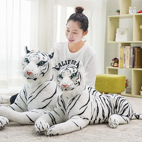 Amazon Co Jp ぬいぐるみ 特大 虎 タイガー 大きい 動物 1cm 可愛い 40cm とらぬいぐるみ 虎縫い包み とら 抱き枕 ホワイト お祝い ふわふわ ぬいぐるみ タイガー ぬいぐるみ リアル ペット 大きい かわいい トラ お洒落なインテリア ホーム キッチン