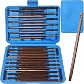 VDBV 32-Piece 6 Inch Extra-Long Security Bit Set, 1/4" Hex Shank | Durable S2 Steel, Includes Torx, Spanner, Tri‑Wing, Pozi‑Driv Bits Fits Drill &amp; Impact Driver With Labeled Storage Case