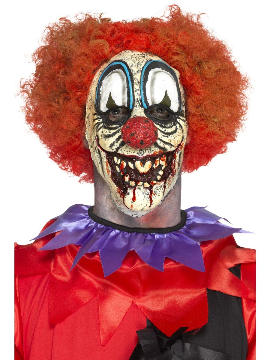 Smiffys Make-Up FX, Deluxe Foam Latex, Red Clown Face Prosthetic, with Adhesive, Cosmetics and Disguises Fancy Dress, Halloween Dress Up Cosmetics & Disguises.
