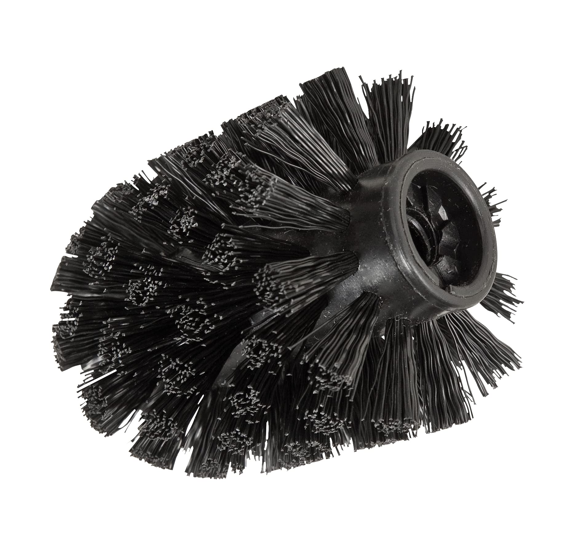 WENKO Spare Brush Head with Adapter in Black, Ø 7.5 x 9.3 cm