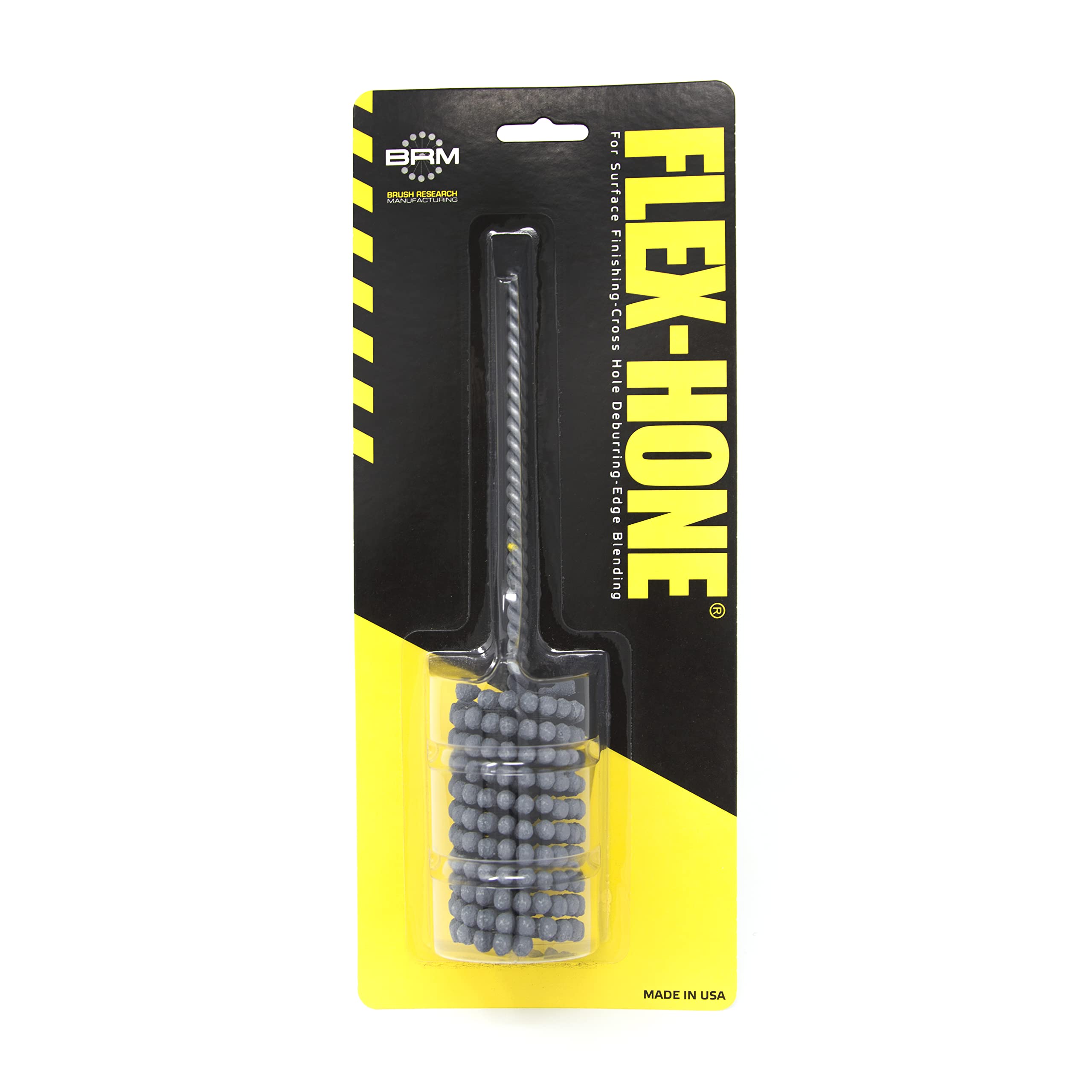 Brush Research BC118400 FLEX-HONE®, 1-1/8" (28.6mm) Diameter, 400 Grit, Silicon Carbide, for Mild Steel, Stainless Steel, Cast Iron and Softer Ferrous Materials Image Brush Research BC118400 FLEX-HONE®, 1-1/8" (28.6mm) Diameter, 400 Grit, Silicon Carbide, for Mild Steel, Stainless Steel, Cast Iron and Softer Ferrous Materials Image