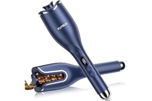 EYESUN Automatic Curling Iron,Automatic Hair Curler with1"Large Slot Hair Curling Irons,Auto Shut-Off,Anti-Scald,Anti-Tangle Rotating Curlers Iron,Fast Heating Hair Curler Wand for Curls(4Temperature&8Timer)