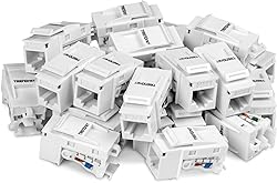 TRENDnet Cat6 Keystone Jack, 25-Pack