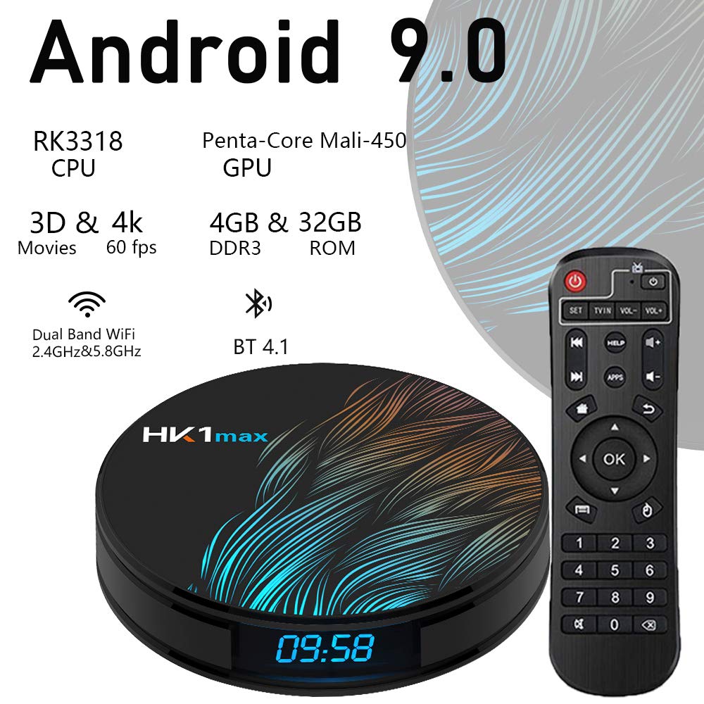 TV Box Android 9.0 4GB RAM 32GB ROM Set Top Box Smart TV