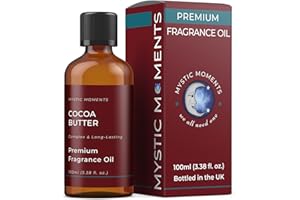 Mystic Moments | Cocoa Butter Fragrance Oil - 100ml - Perfect for Soaps, Candles, Bath Bombs, Oil Burners, Diffusers and Skin
