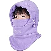 Azarxis Kids Children's Balaclava Hat Fleece Ski Face Mask Winter Cap Adjustable Double Neck Warmer