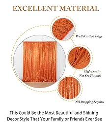ShinyBeauty Photobooth Backdrop 4FTx7FT Orange
