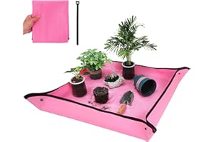 WORKPRO Repotting Mat for Indoor Plant Transplanting and Mess Control, 39.5" X 31.5" Thickened Waterproof Potting Mat, Square Planting Tray, Gardening Gifts for Plant Lovers