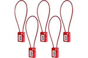 HOX 3 Digit Combination Gun Lock, Cable Lock for Pistols Handguns Rifles and Shotguns, for Home Firearm Locking and Safety