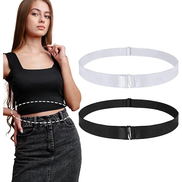 XZQTIVE No-Show Crop Band Belt for Women & Men, Adjustable  display picture 1