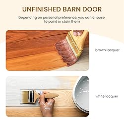 SMARTSTANDARD 36in x 84in Sliding Barn Door with