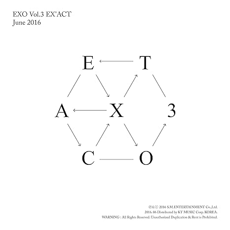 EXO [EX'ACT] 3rd Album KOREAN LUCKY Ver CD + 124p Photo Book+Photocard