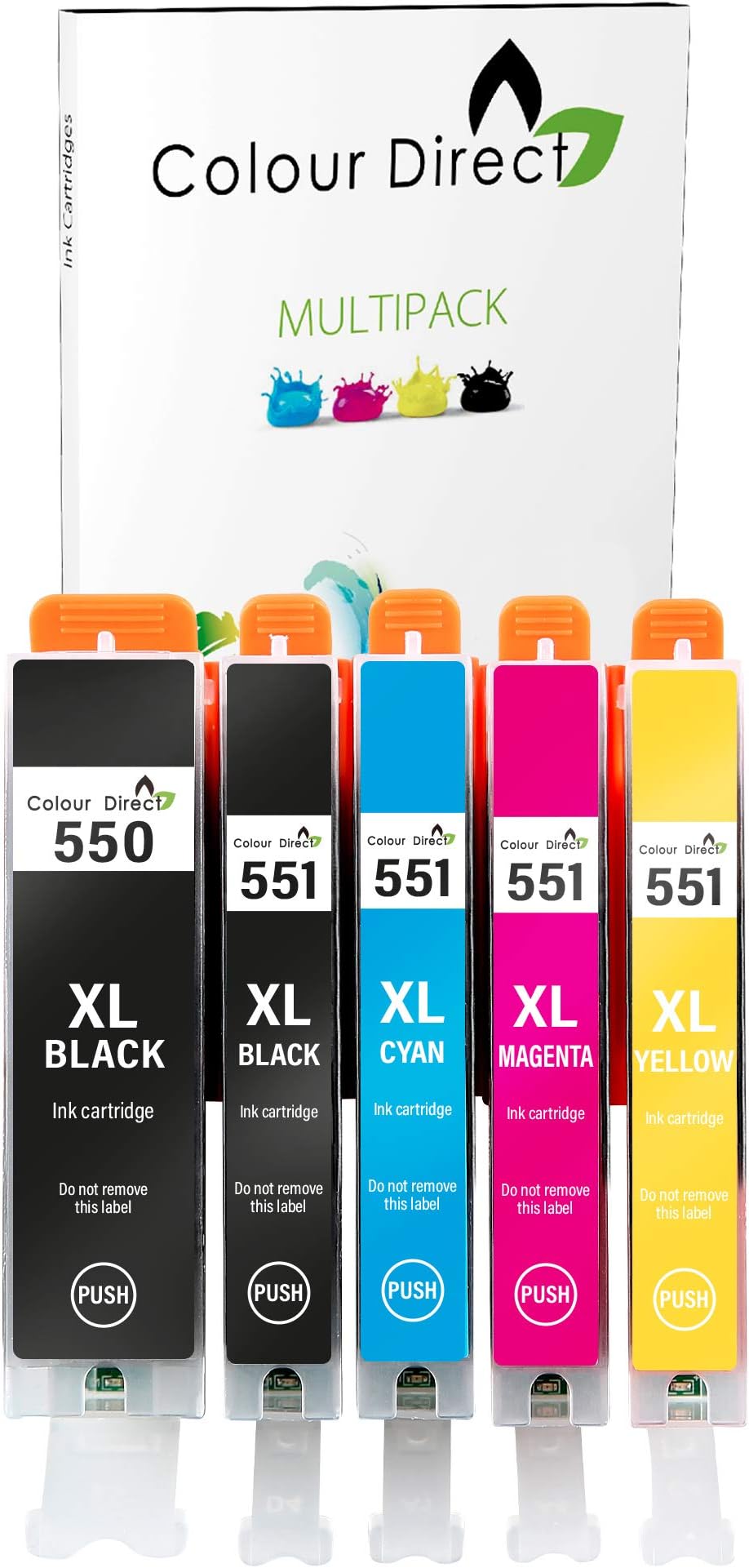 Colour Direct 550XL 551XL Compatible Ink Cartridges for Canon Pixma iP7250