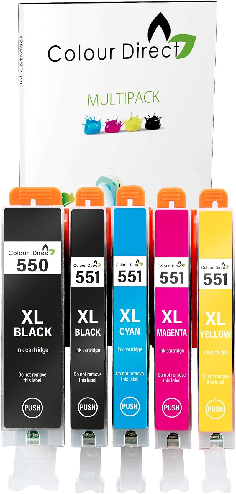 Colour Direct 550XL 551XL Compatible Ink Cartridges for Canon Pixma iP7250