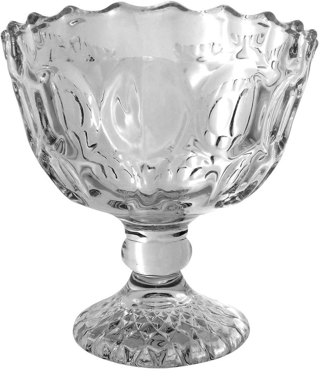 Buy Soogo Vintage Glass Ice Cream Cup Set, 170 ml, Set of 6