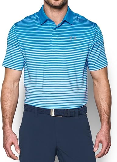 under armour striped polo
