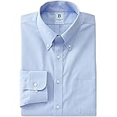Brooks Brothers B Men’s Regular Fit Non-Iron Solid Pinpoint Dress Shirt