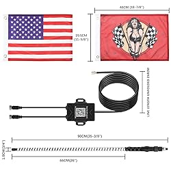 DREAMIZER 2PCS 3FT Whip Lights,Upgraded COB Light