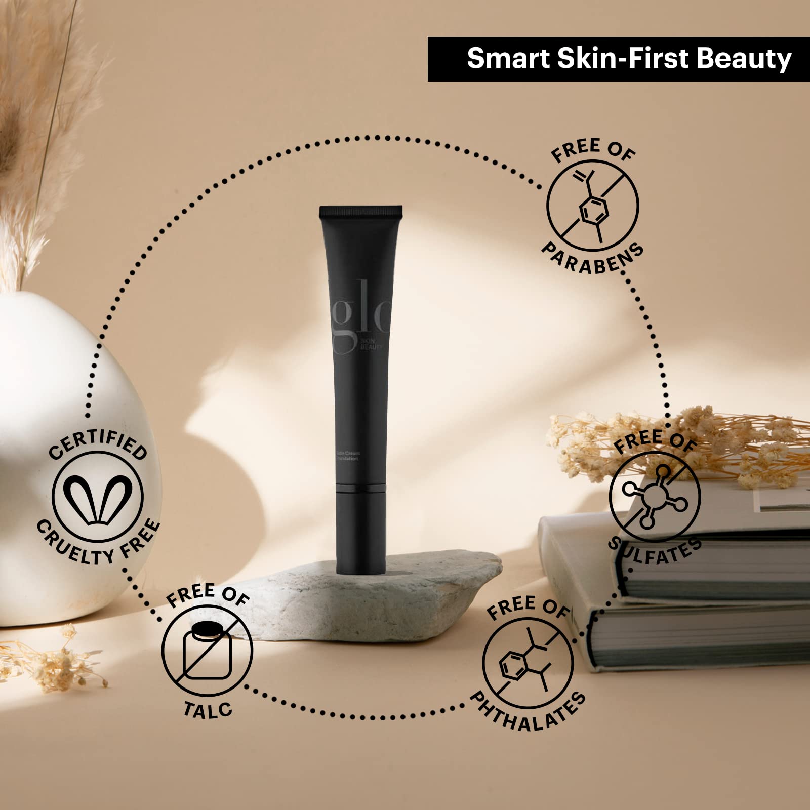 Glo Skin Beauty Satin Cream Foundation Makeup for Face, Golden Light - Full Coverage, Semi Matte Finish, Conceal Blemishes & Even Skin Tone