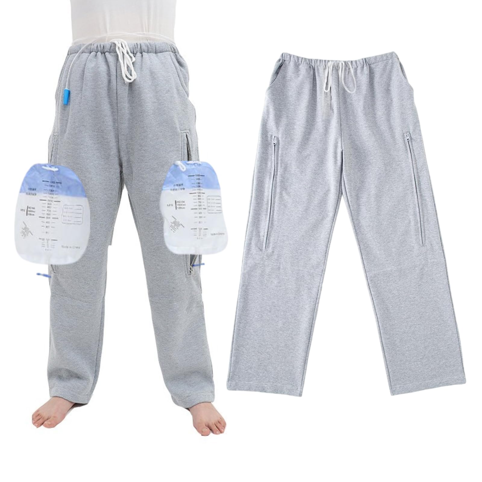 Catheter Pants, Urine Bag Holder with Double