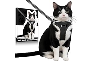 LdevotionR Cat Leash and Harness Cat Harness and Leash Escape Proof for Walking Travel Outdoor Soft Adjustable Vest Harnesses