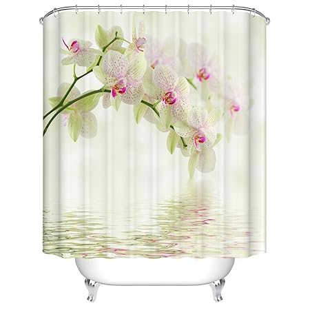Qilerongrong Printed Butterfly Orchid Waterproof Moldproof
