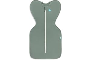 Love to Dream Swaddle UP, Baby Sleep Sack, Self-Soothing Swaddles for Newborns, Improves Sleep, Snug Fit Helps Calm Startle Reflex, New Born Essentials for Baby, 1.0 TOG, 5-8.5 lbs, Deep Olive