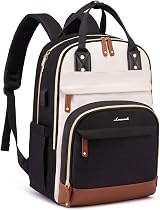 LOVEVOOK Laptop Backpack 15.6 Inch Waterproof Anti-Theft USB Port Black