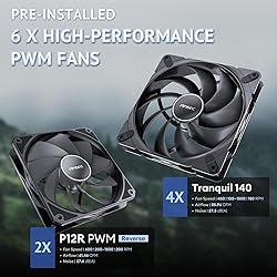 Antec Flux Pro, 6 x PWM Fans Included, High-Airflow