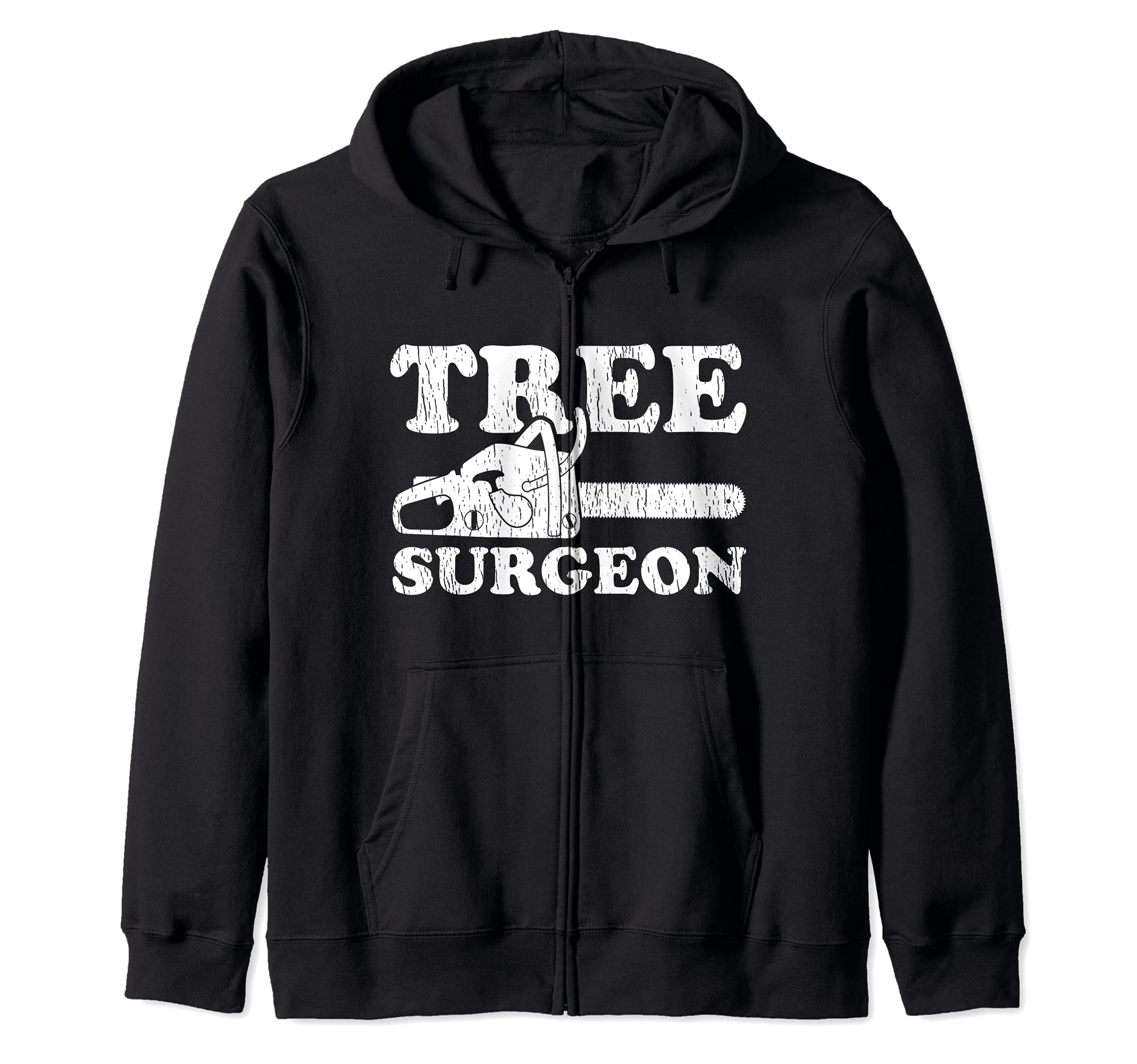 Tree Surgeon Lumberjack Woodworking Zip Hoodie