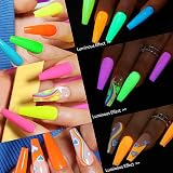 UR SUGAR Glow in the Dark Gel Nail Polish Set 6 Neon Colours view 4