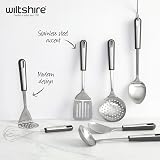 Wiltshire Aspire Potato Masher Stainless Steel Anti-Slip Handle Grey Silver view 2