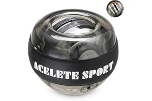 ACELETE Gyro Ball Wrist Exerciser Gyroscope Ball Forearm Strengthener for Stronger Wrist Bones and Muscle