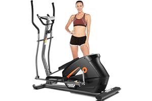 FUNMILY Exercise Equipment Pro Elliptical Machine, Eliptical Cross Trainer Home Gym with 10-Level, LCD Monitor, 390 LB Capacity