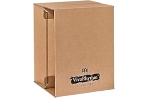 Meinl VivaRhythm VR-CAJ2GO Fold-able Pop Up Cardboard Cajon-2-Go with Internal Snares